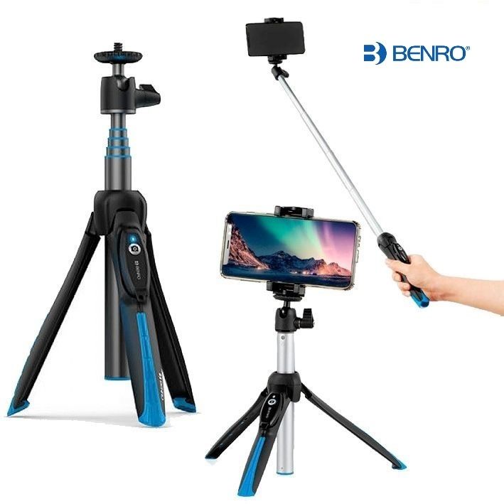 BK15 Mini Tripod & Selfie Stick w/Remote