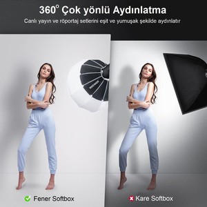  NEEWER NS50L Hızlı Kurulan 50cm Fener Softbox