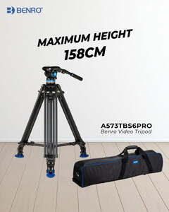  Benro A-573TBS6Pro Hidrolik Profesyonel Video Tripod Kit