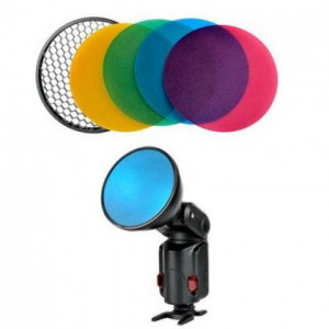  Godox Color Gel Pack Color Filter (Rd,Bl,Grn,Ylw)