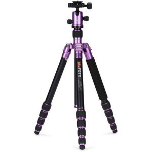  Benro MeFOTO A-1350Q1P RoadTrip Aluminum Travel Tripod Kit (Purple)