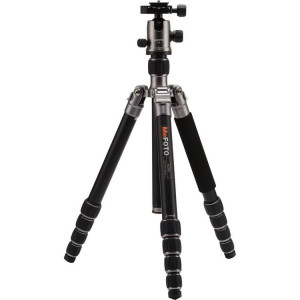  Bnero Mefoto A2350Q2T GlobeTrotter Aluminum Travel Tripod Kit (Titanium)