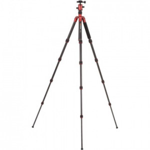  Benro MeFOTO C1350Q1R RoadTrip Carbon Fiber Travel Tripod Kit(Red)