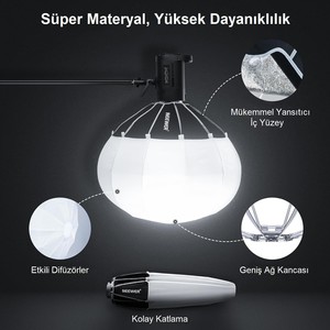  NEEWER NS90L Hızlı Kurulan 90cm Fener Softbox